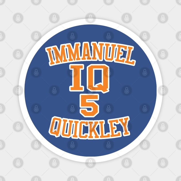 Immanuel Quickley New York Knicks Magnet by IronLung Designs